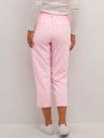 KAFFE Sakura Cropped Trousers, Pink Mist