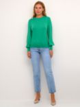 KAFFE Lizza Light Knit Pullover Jumper, Green