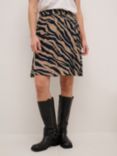 KAFFE Marita Amber Animal Print Skirt, Multi