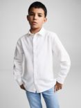 Mango Kids' Blas Regular Fit Shirt, White