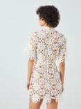 Elliatt Hotshot Floral Crochet Mini Dress, Ivory