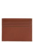Tommy Hilfiger Premium Leather Card Holder, Brown Dark