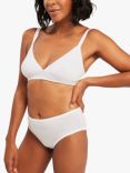 Nudea The Easy Does It Organic Cotton Bralette, White