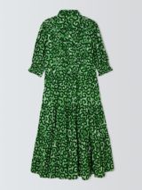 Kemi Telford Swirl Print Shirt Dress, Green/Multi
