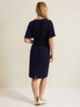 Phase Eight Fanella Belted Jersey Dress, Navy