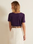 Phase Eight Lorenna Jersey Top, Purple