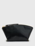 AllSaints Anais Leather Pouch, Black