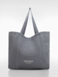 Mango Packaway Tote Bag, Grey