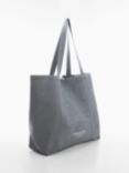 Mango Packaway Tote Bag, Grey
