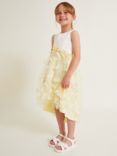 Monsoon Kids' Flutter 3D Butterfly Occasion Dress, Lemon