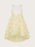Monsoon Kids' Flutter 3D Butterfly Occasion Dress, Lemon