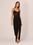 Adrianna Papell Knit Crepe Column Maxi Dress, Black