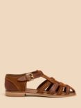 White Stuff Leather And Suede Fisherman Sandals, Mid Tan