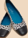 White Stuff Loral Leather Pumps, Natural/Multi