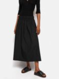 Jigsaw Cotton Poplin Midi Skirt