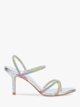 Dune Miraculous Embellished Strap Stiletto Heel Sandals, Silver/Multi