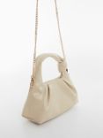 Mango Agata Chain Mini Bag, Light Beige