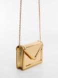 Mango Osaka Flap Bag, Gold