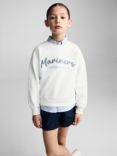 Mango Kids' Mariners Adventures Sweatshirt, Natural White