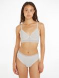 Tommy Hilfiger Unlined Triangle Mesh Bra, Ivory