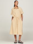 Tommy Hilfiger Linen Shirt Midi Dress, Harvest Wheat