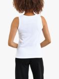 Sisters Point Eike Slim Fitted Ribbed Tank Top, White