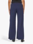 Sisters Point GLUT-PA.A Wide Leg Pull-On Jersey Trousers, Navy