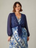 Live Unlimited Curve Tie Front Cover Up, Blue
