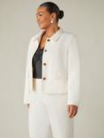 Live Unlimited Curve Short Tailored Jacket, Ivory