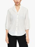 Sisters Point Emia Textured Relaxed Fit Shirt, Cream, Cream