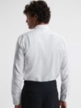 Reiss Remote Regular Fit Cotton Sateen Cutaway Collar Shirt, White