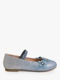 Angels by Accessorize Kids' Floral Ombre Glitter Ballerina Shoes, Blue