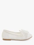 Accessorize Kids' Lace Bow Ballerina Shoes, White