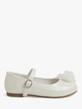 Angels By Accessorize Kids' Flower Embellished Ballerina Shoes, Ivory