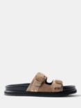Mint Velvet Suede Chunky Sandals, Natural