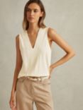 Reiss Mira V-Neck Sleeveless Top