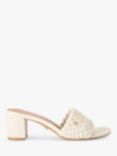 Carvela Lattice Heeled Mules, Natural Putty