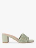 Carvela Lattice Heeled Mules, Light Green