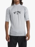 Billabong Arch Wave Elbow Sleeve UPF 50 Surf T-Shirt, Alloy