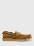 AllSaints Jago Leather Loafers, Tan