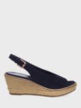 Hobbs Kali Suede Espadrille Wedge Sandals, Midnight