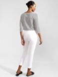 Hobbs Giselle Skinny Fit Capri Trousers, White
