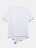 Mint Velvet Button Detail T-Shirt, White Ivory