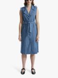 James Lakeland Sleeveless Denim Blazer Dress, Blue