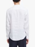 Casual Friday Anton Long Sleeve Linen Grandad Shirt, Bright White