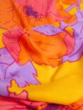 Bloom & Bay Kaia Poppy Print Square Scarf, Yellow/Multi