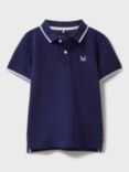 Crew Clothing Kids' Short Sleeve Tipped Pique Polo Shirt