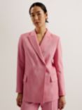 Ted Baker Hiroko Double Breasted Blazer, Pink