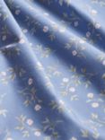 Piglet in Bed Spring Sprig Cotton Flat Sheet, Iris