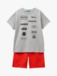 Benetton Kids' Logo T-Shirt & Shorts Set